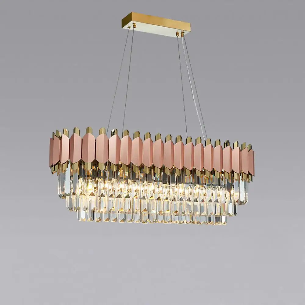 Afralia™ E14 LED Crystal Stainless Steel Rose Gold Pendant Lights