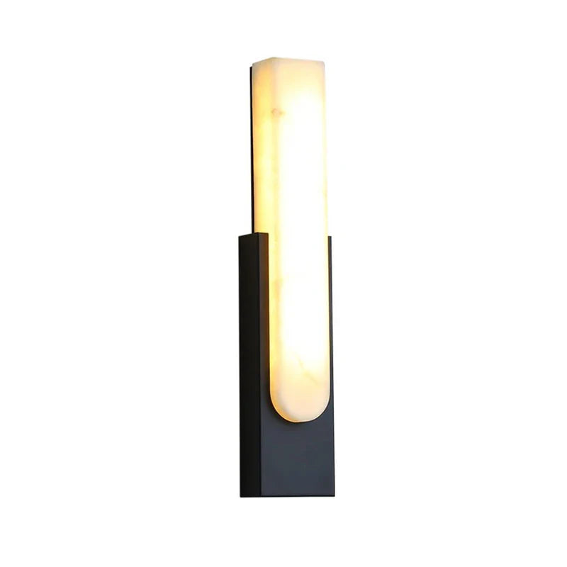 Afralia™ Marble Wall Lamp Sconce LED Light for Luxury Bedroom Decor