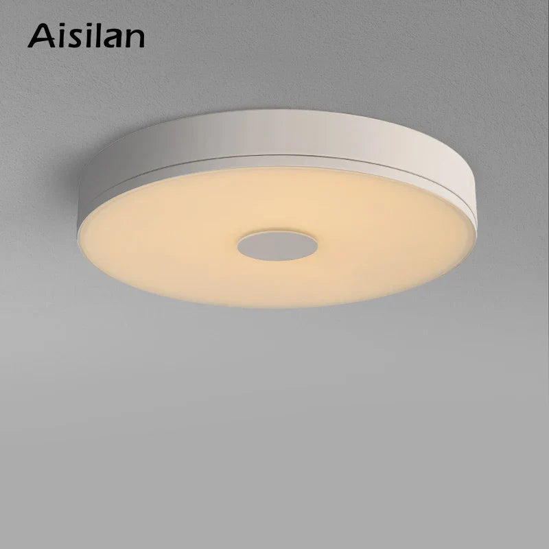 Afralia™ Ultra-thin Tempered Glass LED Ceiling Light 36W for Living Room Bedroom Dining Room