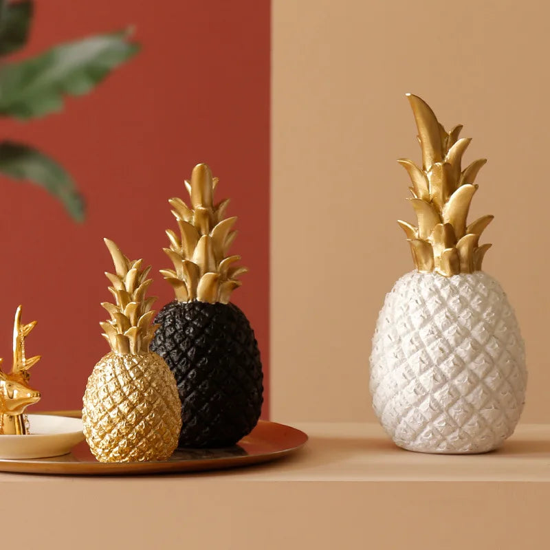 Afralia™ Pineapple Resin Decorative Craft for Nordic Modern Home Display