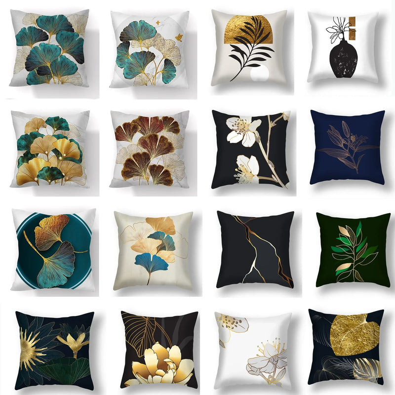 Afralia™ Big Leaves Cushion Covers - Nordic Simple Decorative Pillows for Living Room