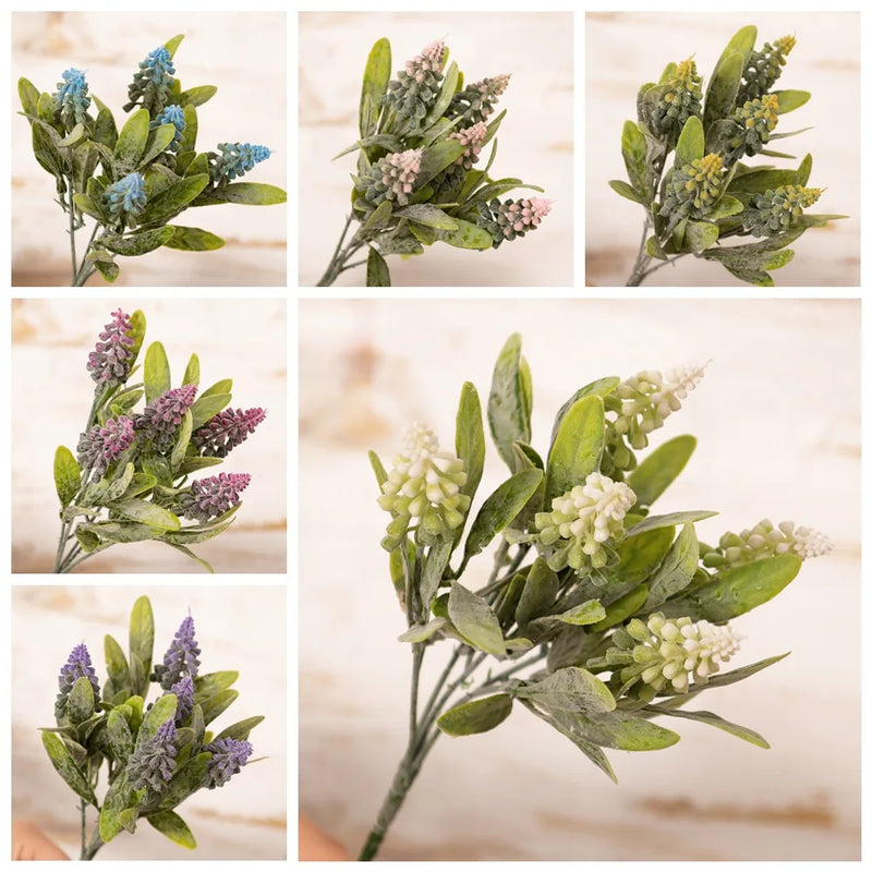 Afralia™ Doluo Fruit Grass Simulation Flower Wedding Decor Fake Green Plants Bouquet