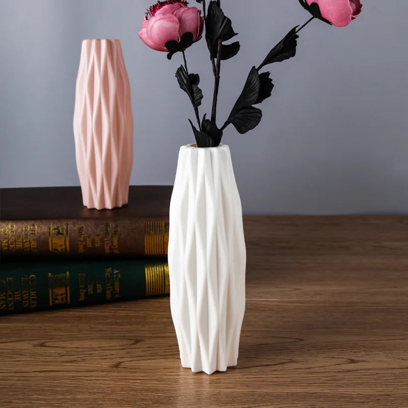 Afralia™ Nordic Camellia Vase: Stylish Colorful Ornaments for Living Room Decoration