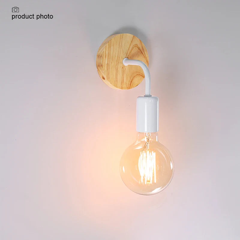 Afralia™ Vintage Industrial Wall Lamp Dimmable E27 Light Bulb Wall Light