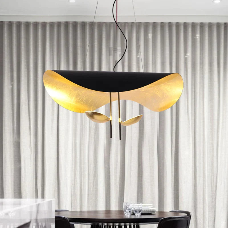 Afralia™ Lederam Manta Pendant Lamp - Industrial Retro Design, White & Black.