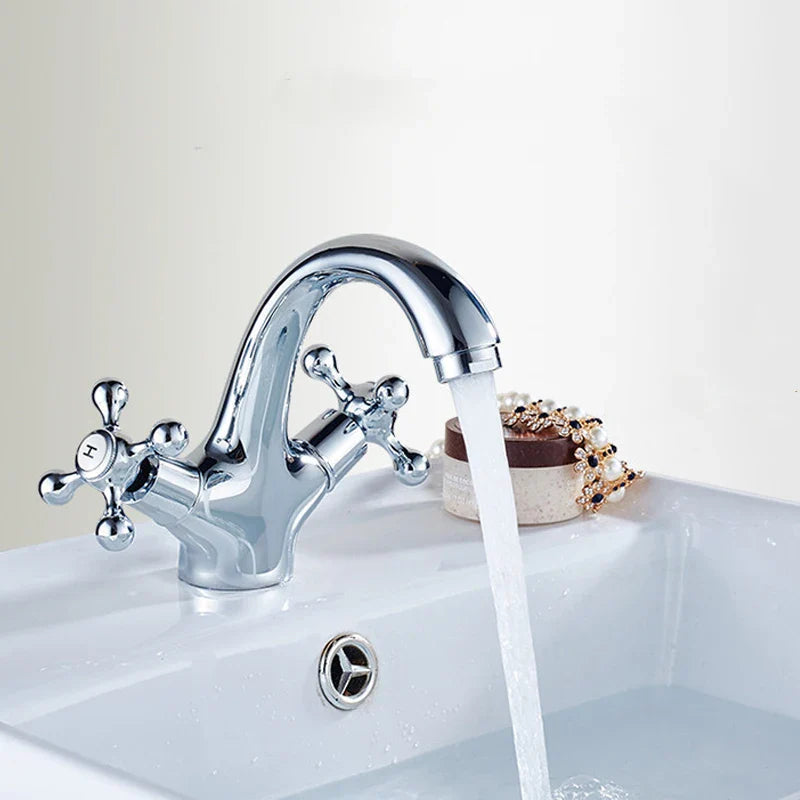 Afralia™ Dual Cross Handle Bidet Faucet for Kitchen Bathroom Toilet
