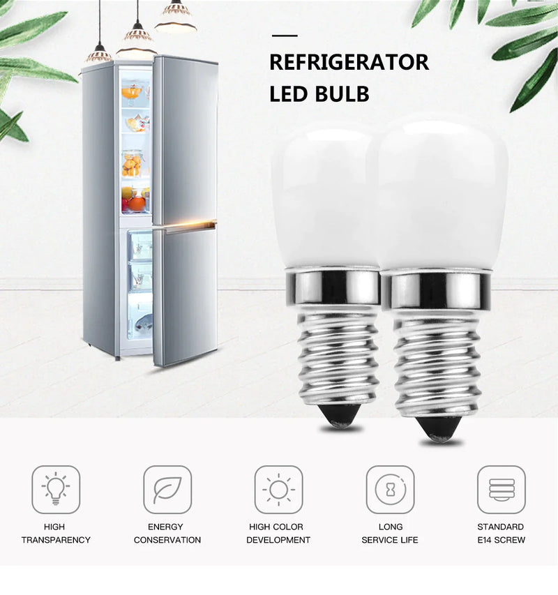 Afralia™ LED Fridge Bulb E14 3W 220V Corn Light White/Warm SMD2835 Halogen Replacement