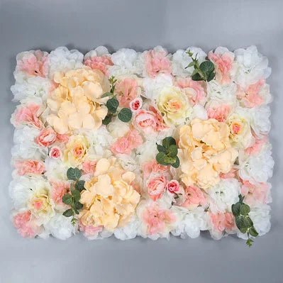 Afralia™ Silk Rose Fake Flower Wall Wedding Decoration Romantic Home Decor