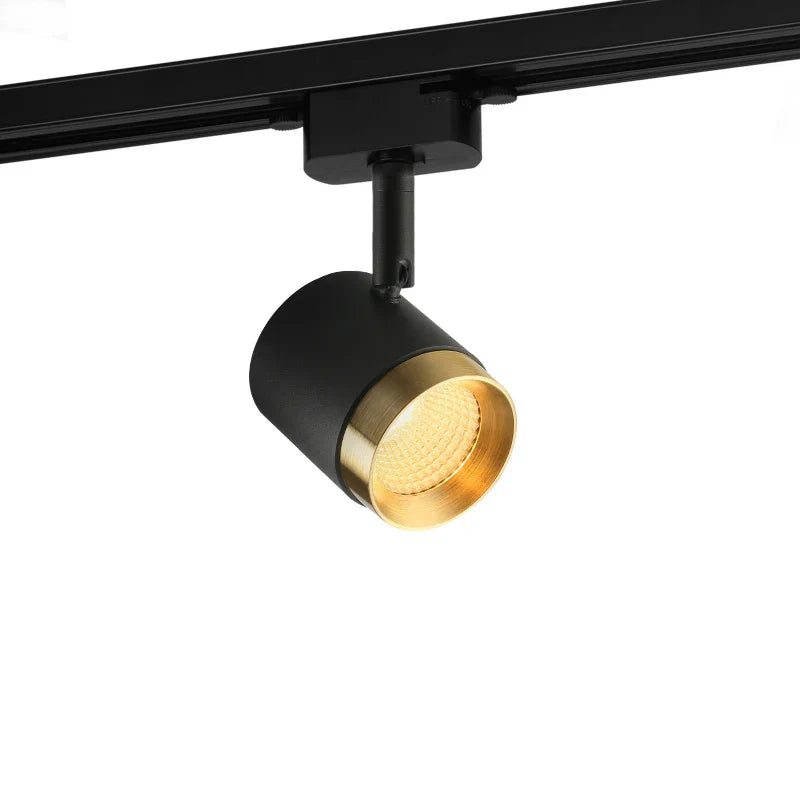 Afralia™ Black Aluminum LED Track Spotlight - Adjustable Luxury Ceiling Light Display