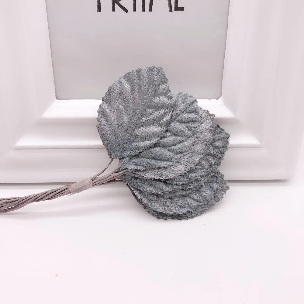 Afralia™ Silk Leaf Shaped Handmade Flower - DIY Wedding Home Decoration
