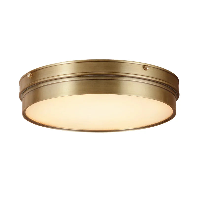 Afralia™ Brass LED Ceiling Lights - Modern Home Lighting Flush Mount Luminaire
