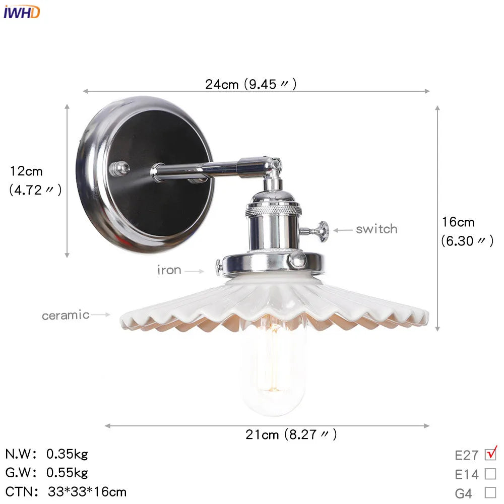 Afralia™ Amber Glass Ball Wall Lights - Modern LED Wall Lamp for Home Bedroom Mirror Stair