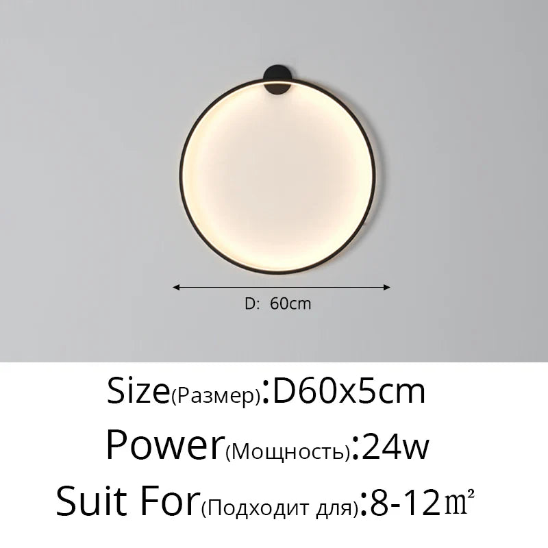 Afralia™ Nordic Round LED Wall Light: Modern Minimalist Design for Home Interior Decor