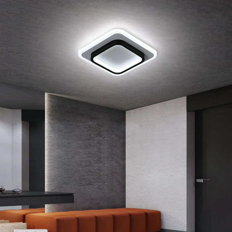 Afralia™ Round Square LED Ceiling Light - Small Indoor Night Light