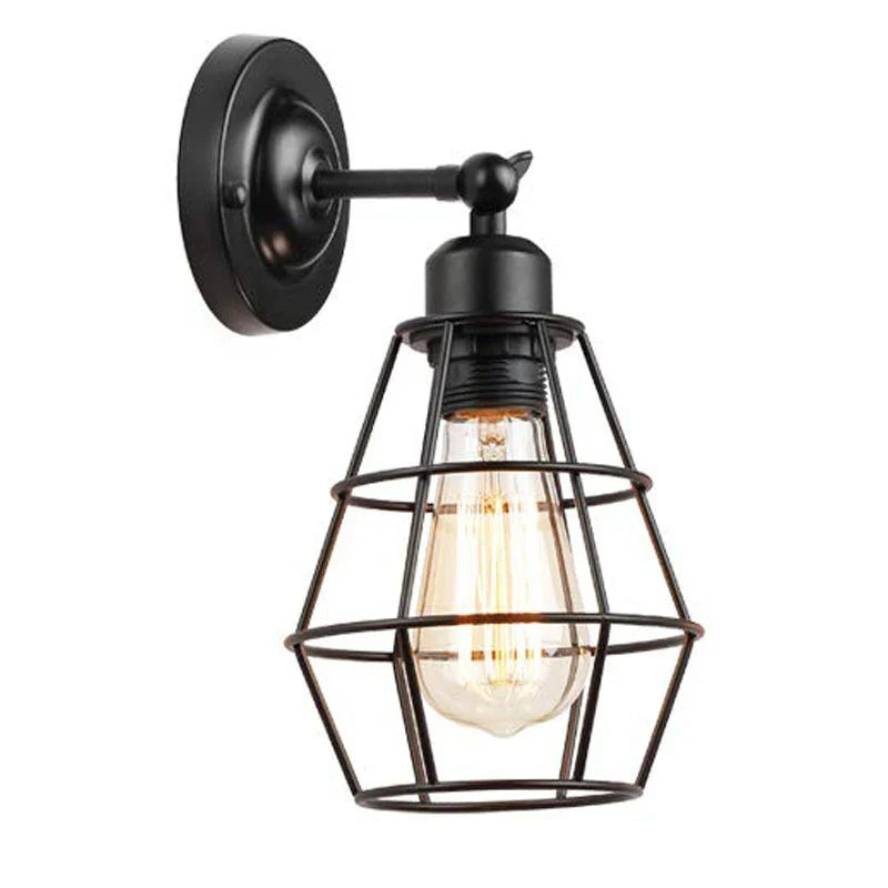 Afralia™ Vintage Industrial Wall Lamp for Indoor Lighting at Home