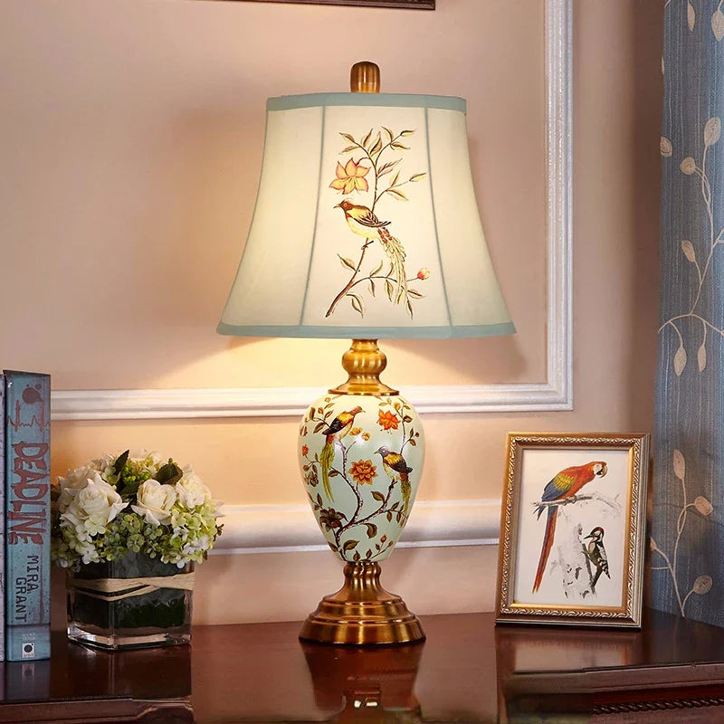 Ceramic Table Lamp for Living Room by Afralia™