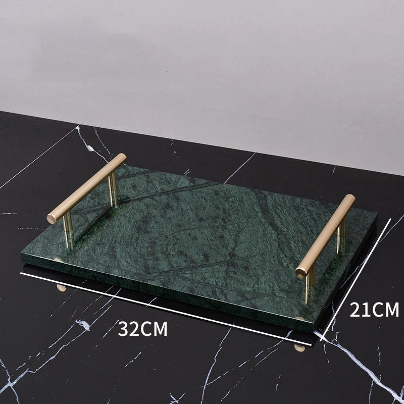 Afralia™ Green Marble Bathroom Set: Dispenser, Dish, Holder, Tissue Box & Accessories