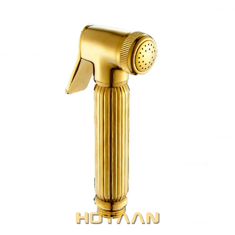 Afralia™ Gold Bidet Faucet: Hygienic Muslim Shower Sprayer for Clean Toilet Experience