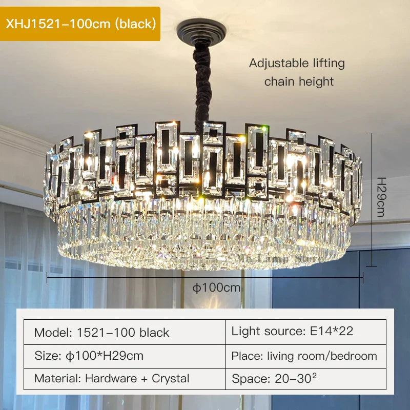 Afralia™ Crystal Chandelier: Elegant Lighting for Home, Living Room, Bedroom, Kitchen