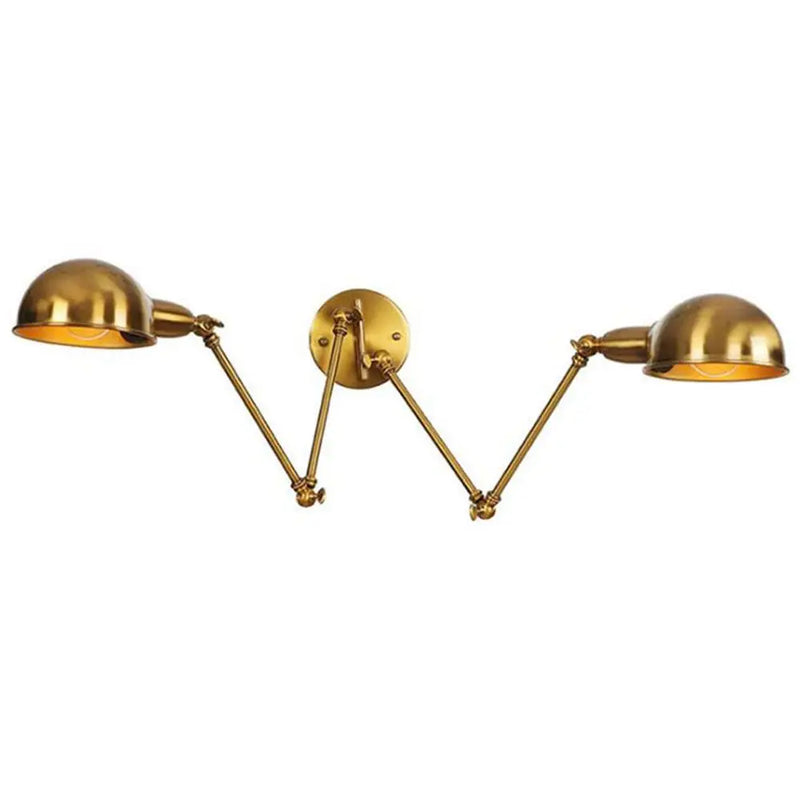 Afralia™ Double Swing Arm Wall Lights Bedside Sconce E27 Lighting Decor