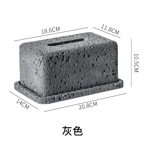 Afralia™ Cement Tissue Box Rack | Modern Kitchen & Restaurant Decor
