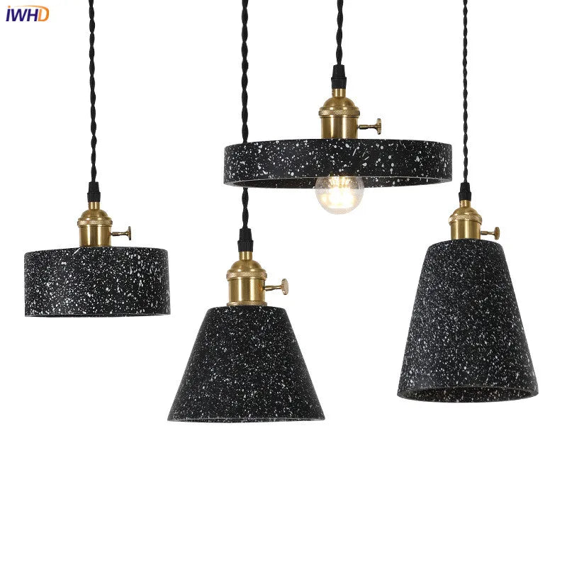 Afralia™ Cement Pendant Lamp: Nordic Modern Loft Style Industrial Lighting