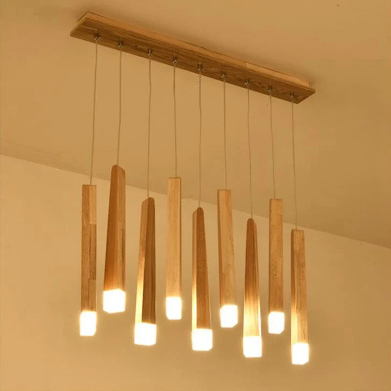 Afralia™ Wooden Pendant Lights: Nordic Style Hanging Lamp Fixtures for Home and Commercial Spaces
