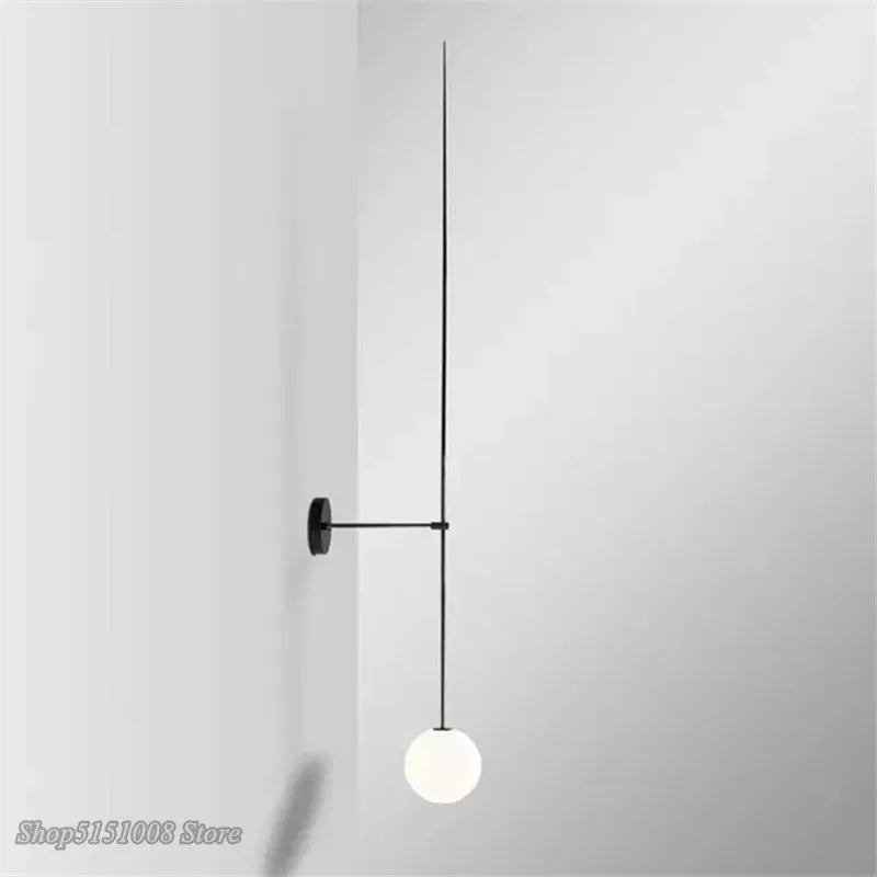 Afralia™ Glass Ball LED Wall Lamp for Modern Minimalist Decor