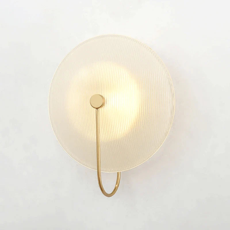 Afralia™ Modern Glass Wall Sconce Indoor Round Light Fixture for Living Room Bedroom