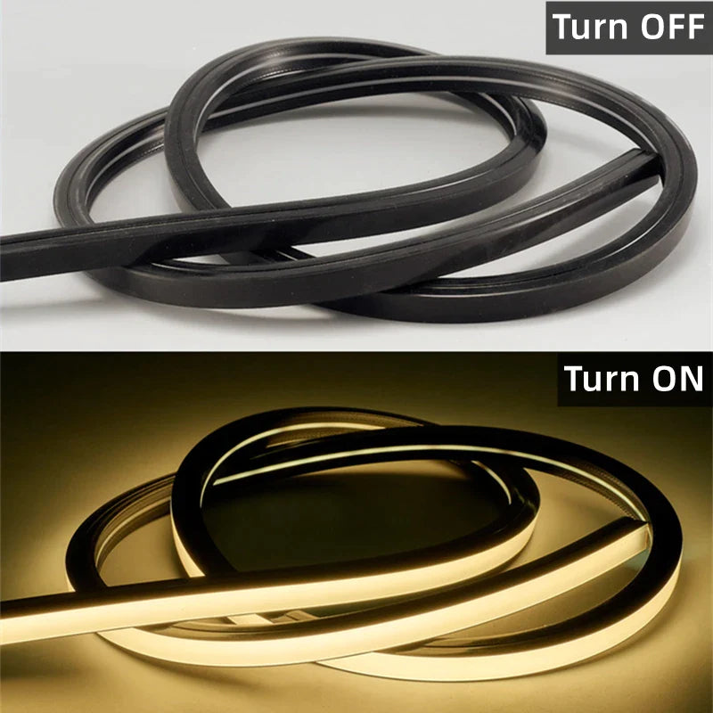 Afralia™ LED Neon Rope Lights IP67 Waterproof Outdoor Home Decor Strip Lights