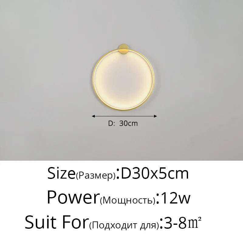 Afralia™ Nordic Round LED Wall Light: Modern Minimalist Design for Home Interior Decor