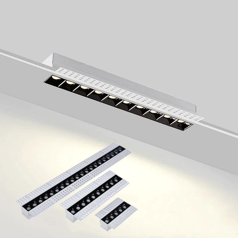 Afralia™ Led Magnetic Downlight: Modern, Recessed, 90Ra, Indoor Ceiling Linear Grille Spot Lighting