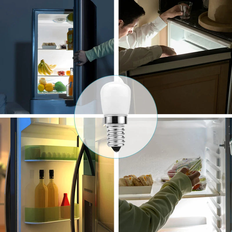 Afralia™ LED Fridge Bulb E14 3W 220V Corn Light White/Warm SMD2835 Halogen Replacement