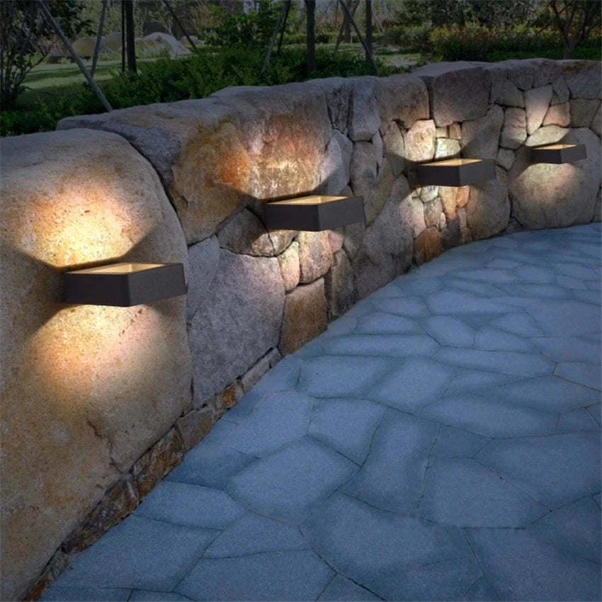 Afralia™ Outdoor LED Wall Sconce Light IP65 Waterproof Aluminum Garden Villa Porch Black