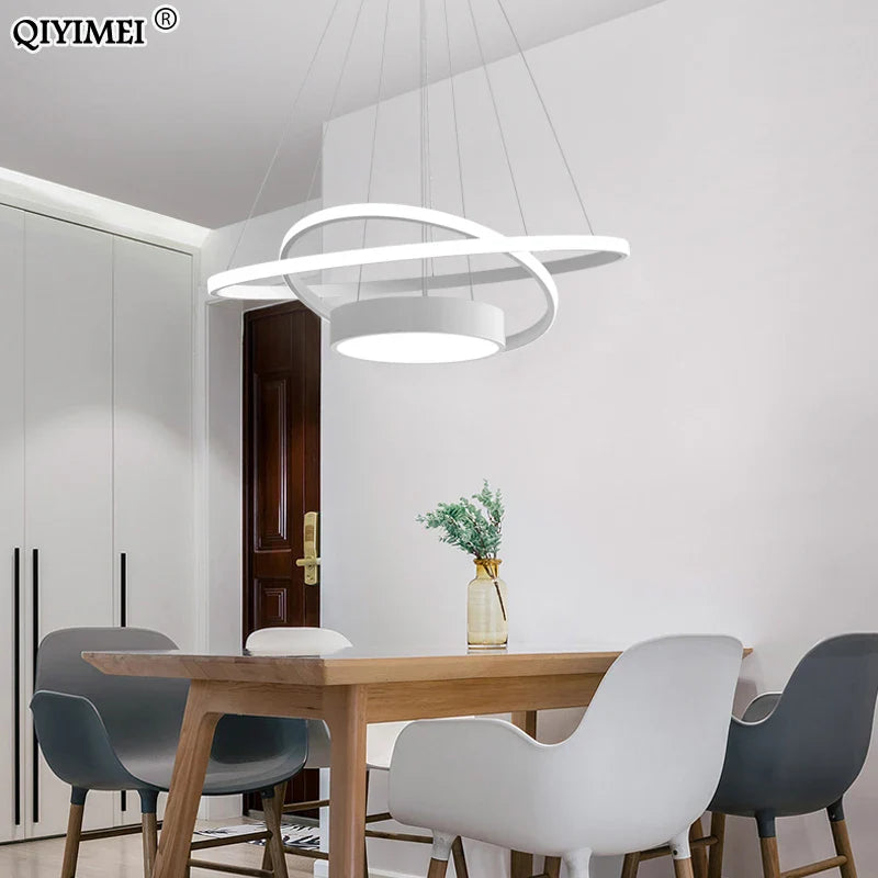 Afralia™ Modern LED Pendant Lights for Dining Living Room Kitchen - Indoor Hanglamp Fixtures