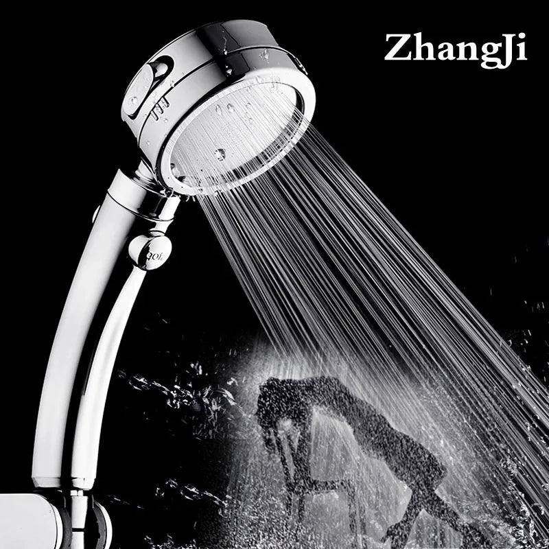 Afralia™ High Pressure Shower Head with 3 Modes Plating and Adjustable Handle