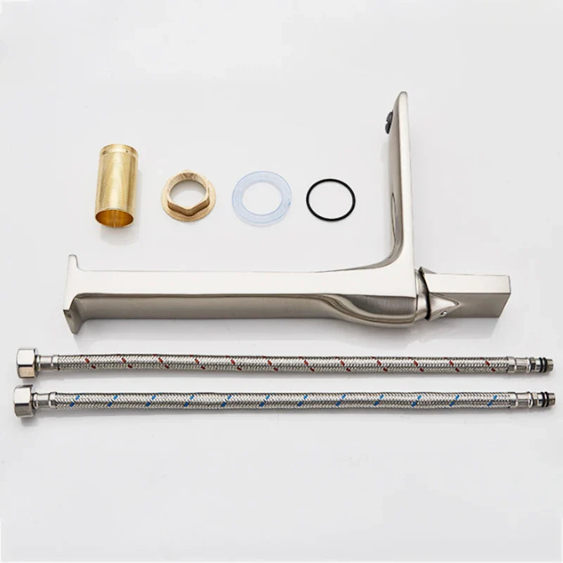 Afralia™ Chrome Bathroom Basin Faucets | Tall & Short Sink Mixer Taps | Hot Cold Water
