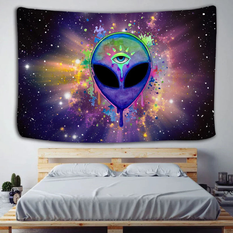 Afralia™ Trippy Tapestry Hippie Wall Hanging for Witchcraft Decor