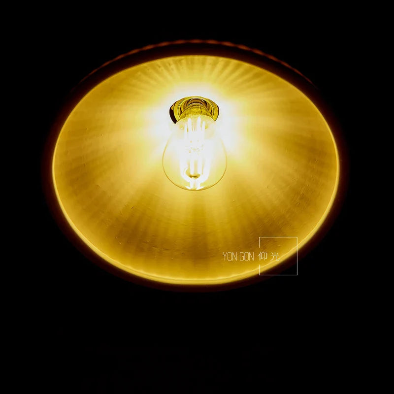 Afralia™ Ceramic Brass Pendant Lights | Nordic Japanese Style LED Hanging Lamp