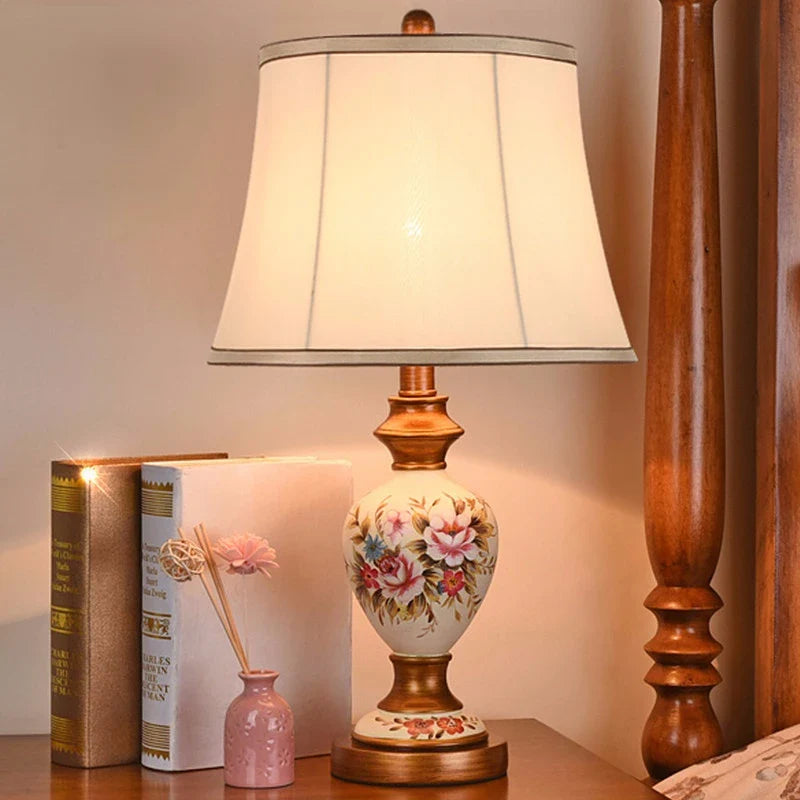 Afralia™ Retro Resin Table Lamp: Creative Romantic Warm Decorative Lighting for Living Room