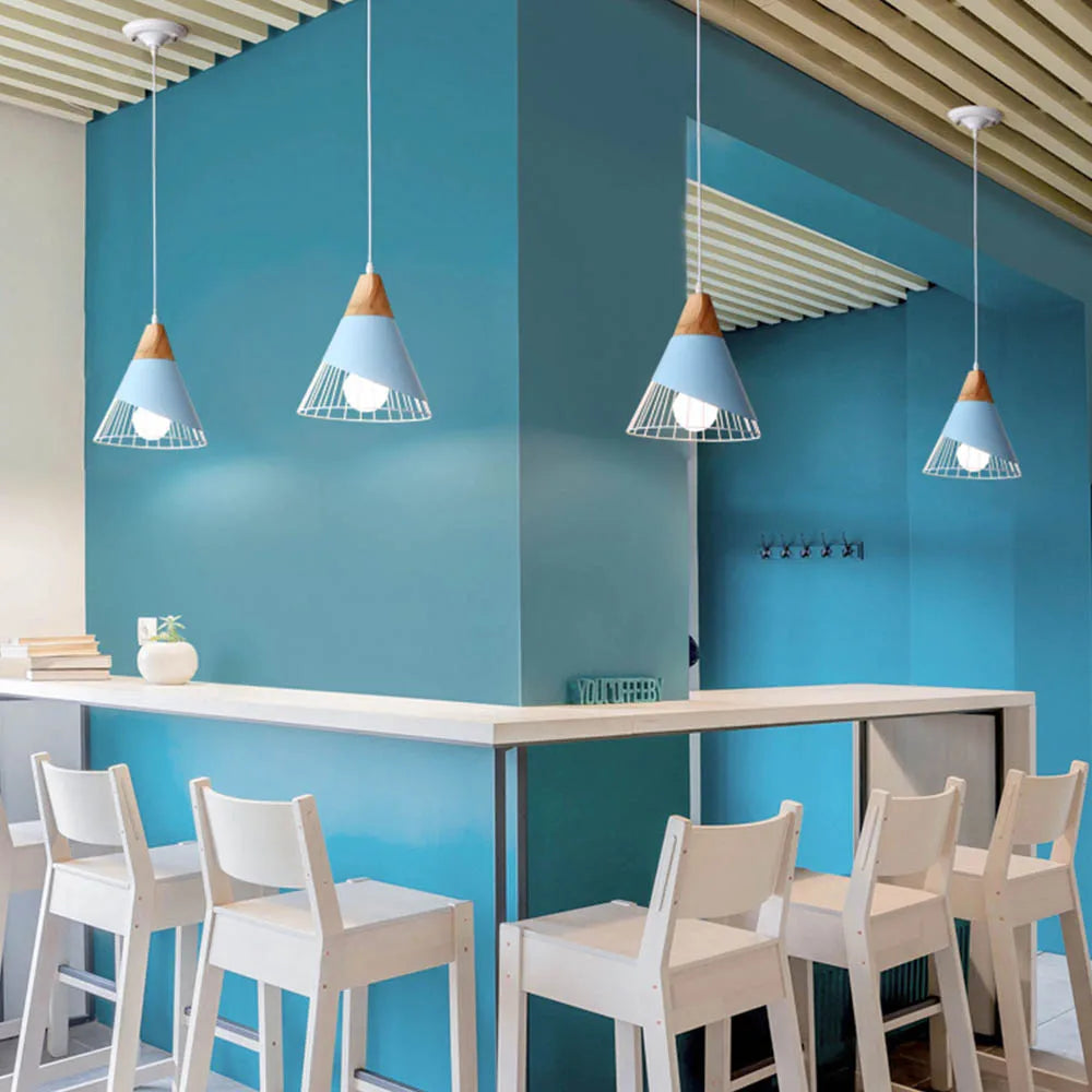 Metal E27 Vintage Industrial Chandelier by Afralia™ - Modern Living Room Ceiling Lighting