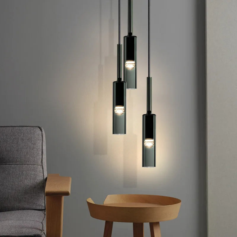 Afralia™ Glass Pendant Light: Nordic Luxury Fixture for Kitchen, Living Room, Bedroom.