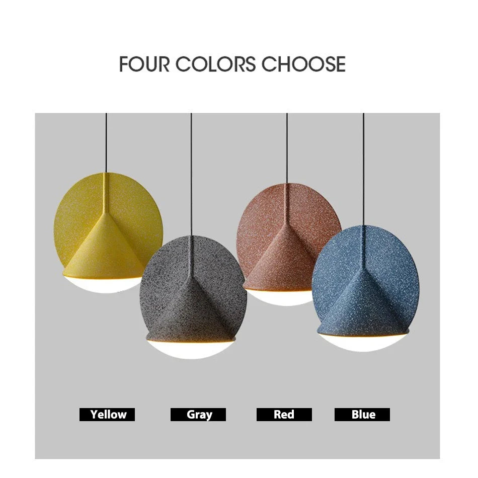Afralia™ Colorful LED Ceiling Pendant Lamp 12W for Living Room Kitchen Bedroom Decor