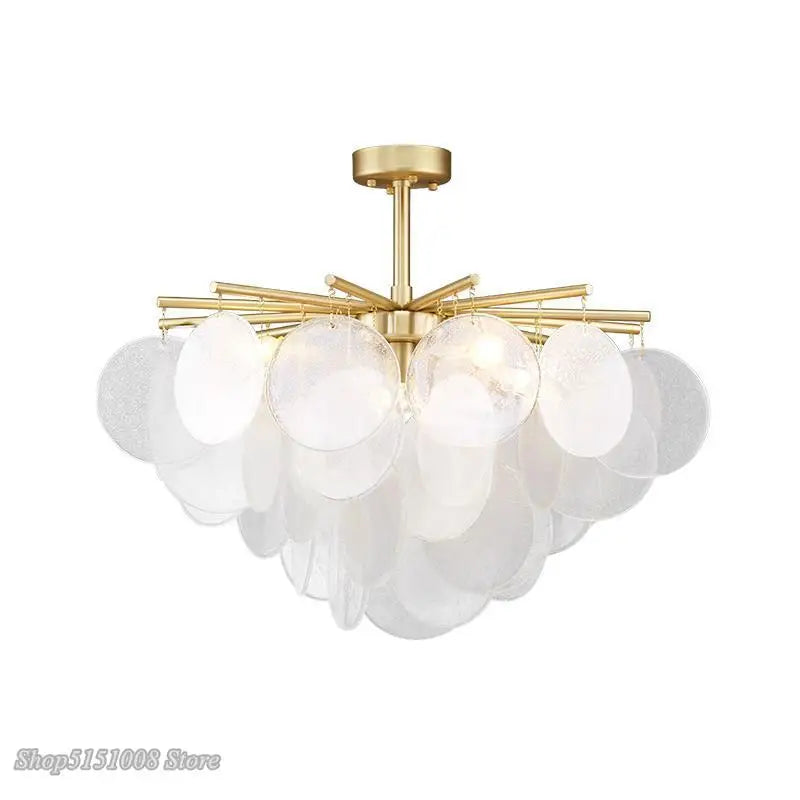 Afralia™ Modern Gold Metal LED Chandelier: Luxury Living Room Dining Room Lighting