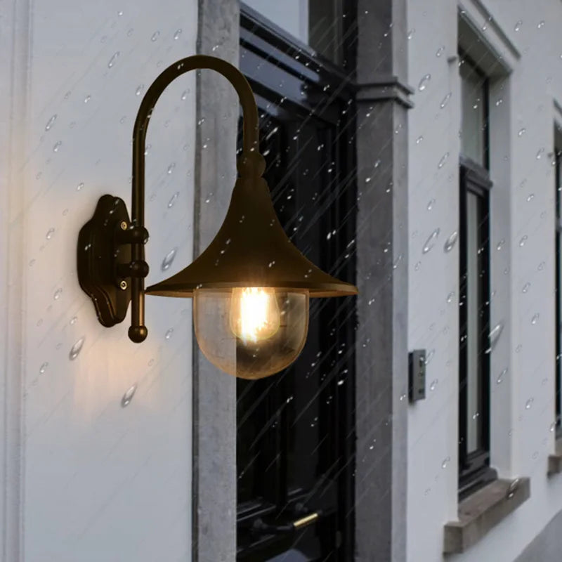 Afralia™ Outdoor Waterproof Wall Lamp for Courtyard and Outdoor Areas