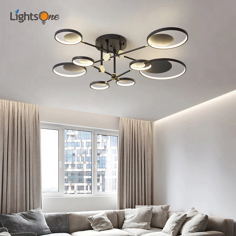 Afralia™ Modern Atmosphere Ceiling Lamp for Living Room and Bedroom