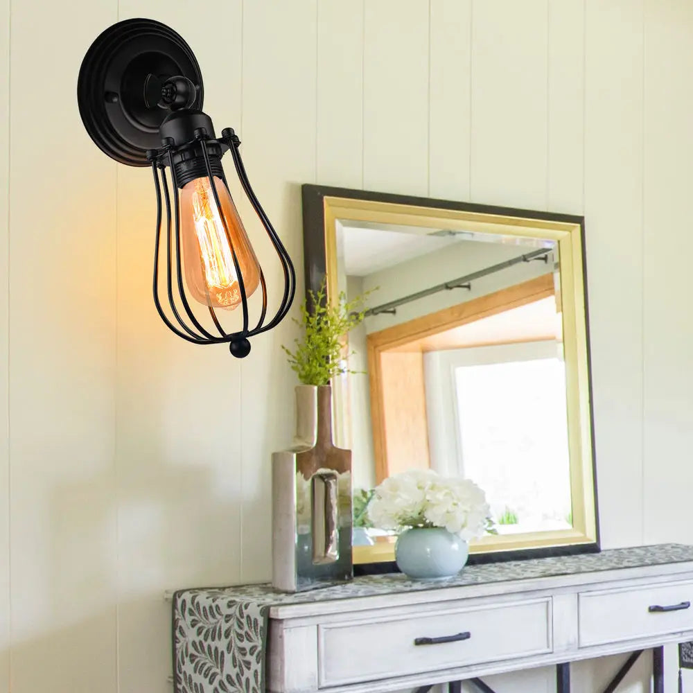 Afralia™ Industrial Wall Lamp | American Indoor Sconce | Home Decor Light Fixture