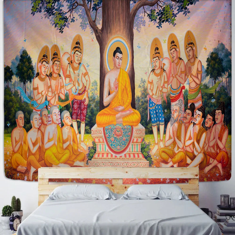 Afralia™ Buddha Tapestry Wall Hanging for Bedroom Decor & Meditation Room