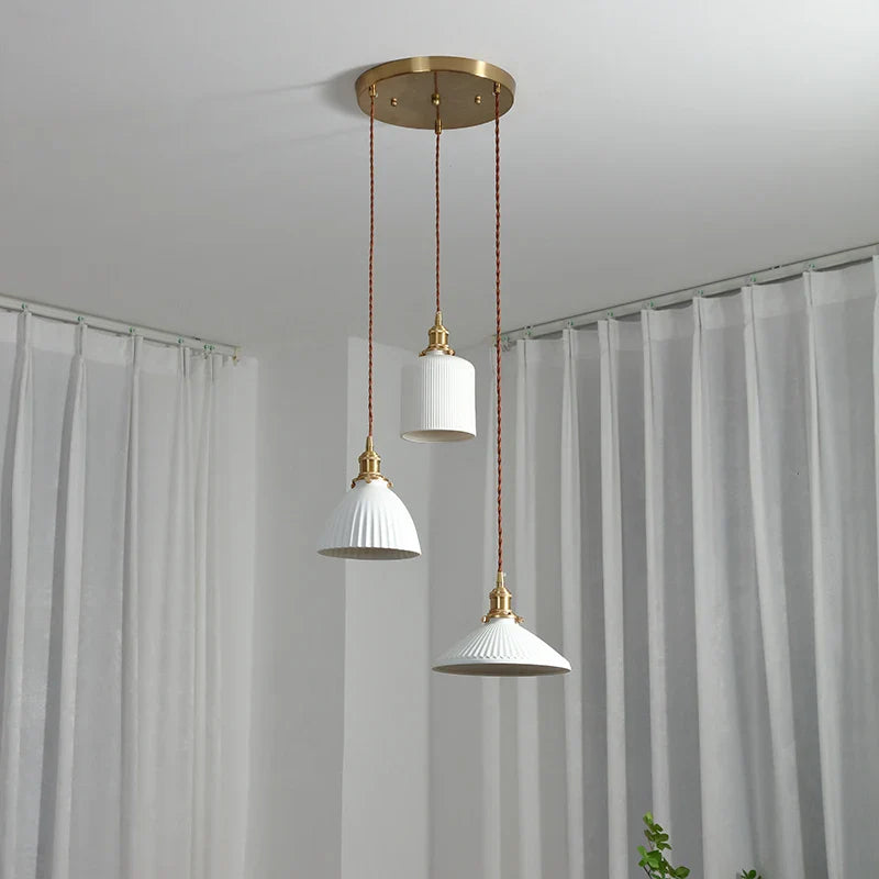Afralia™ Glass LED Pendant Lights: Modern Nordic Hanging Lamp for Home Dining & Bar.