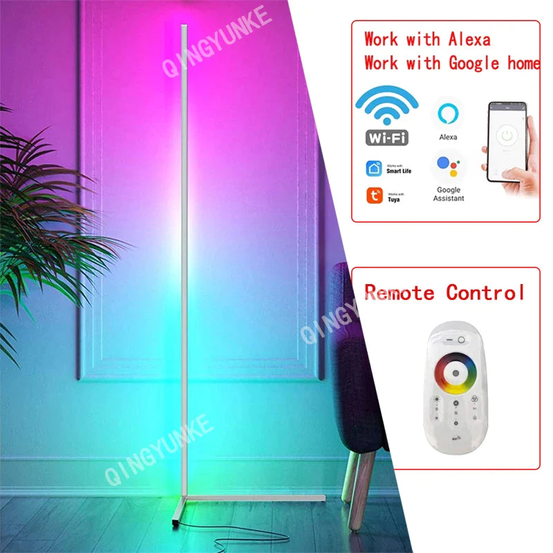 Afralia™ Sunset Projection RGB LED Floor Lamp for Modern Home Decor